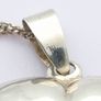 Vintage Cubic Zirconia Heart 925 Silver Necklace Image 4