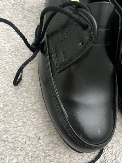 McKenna 93 Women's Black Lace-Up Uniform Duty Shoes Size UK 5.5 Narrow Fit