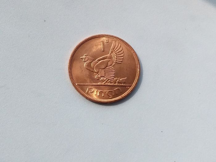 Ireland : 1d Pingin " One Penny " - 1968 Coin - ( Last Year of Issue )