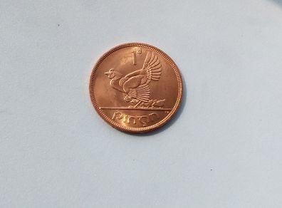 Ireland : 1d Pingin " One Penny " - 1968 Coin - ( Last Year of Issue )