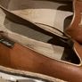 Carl Scarpa Tan Leather Loafers with gold trim and tassels- Size 38 Image 3