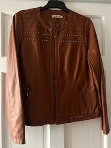 Tan / Brown Leatherette Jacket