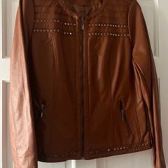 Tan / Brown Leatherette Jacket