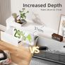 Floating TV Stand Unit with RGB LED Light - 220CM Wall Mounted Image 7