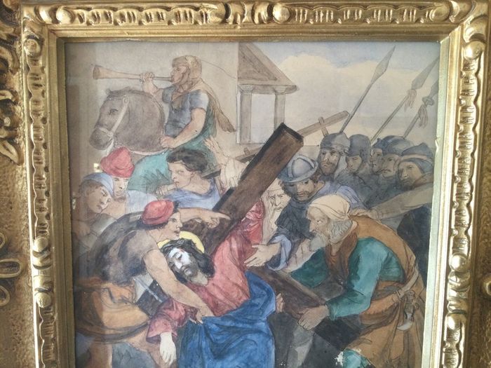Art - Vintage Pen and Watercolour Wash.( Reduced)
