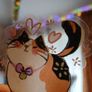 50pcs Cat Transparent Stickers Decals Image 9