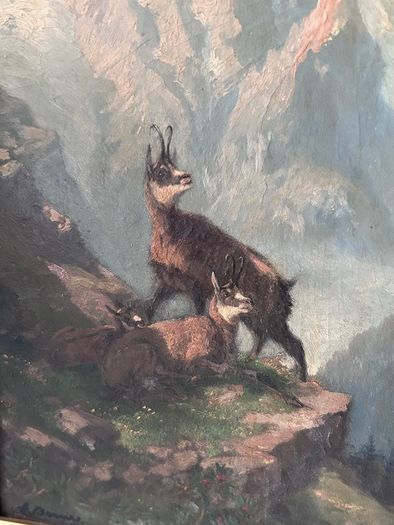Antique oil painting by Eduard Buhler