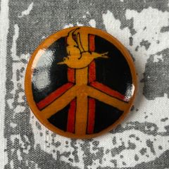 Vintage Handmade Peace Symbol Brooch