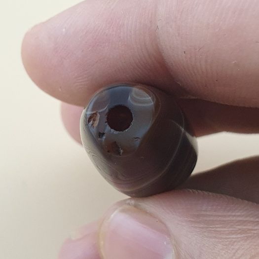 Vintage Yemeni Suliemani Natural Eye Agate Bead Amulet