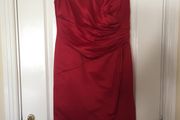 Debut red one shoulder dress