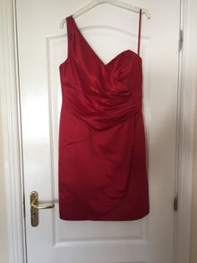 Debut red one shoulder dress
