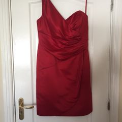 Debut red one shoulder dress