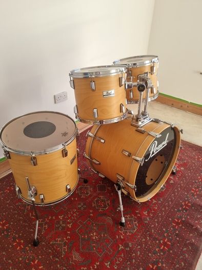 Pearl World Series WLX Natural Satin Drum Set Kit 12 13 16 22