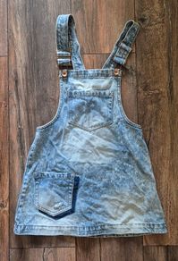 Blue Denim Pinafore Dress