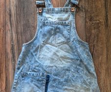 Blue Denim Pinafore Dress