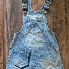 Blue Denim Pinafore Dress