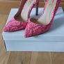 Head over heels by Dune snake print shoes and matching bag Image 4