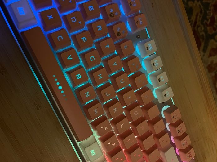 Backlit laptop keyboard