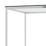 Coffee Table Silver 120x60x45 cm Stainless Steel and Glass Image 3