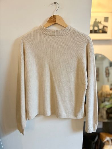 Hand embroidered Zara knit top