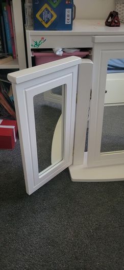 White Triple Mirror
