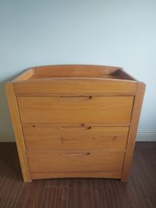 Wooden changing table