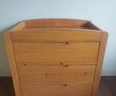 Wooden changing table