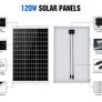1KW Solar Panel Kit 240Watt 12Volt Solar Power System Image 3
