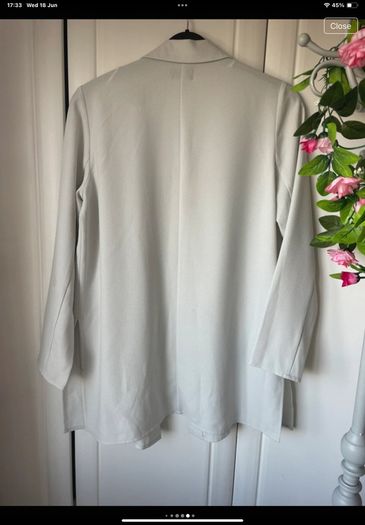 Blazer grey/green layering style size 12