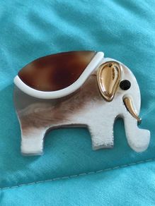 Elephant brooch