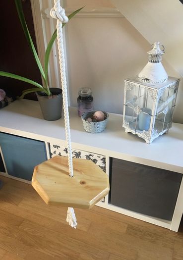 Kids swing, wooden indoor swing, handmade tree swing, children gift idea