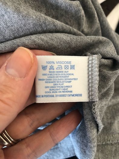 Grey Oasis top - sz 12