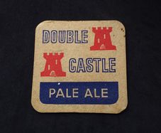 Castletown Brewery : Double Castle - Pale Ale , Vintage 1960s , Beer Mat/Coaster