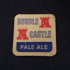 Castletown Brewery : Double Castle - Pale Ale , Vintage 1960s , Beer Mat/Coaster