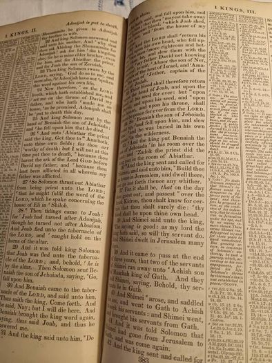 1846 Rare Miniature Quarto Bible