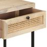 Console Table 100x35x76 cm Solid Mango Wood and Natural Cane Image 3