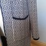 black and white knitted coat Image 2