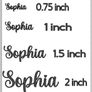 Personalised vinyl decal name stickers school lunchbox bottle notebook iPad Image 5