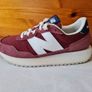 new balance 237 washed Burgundy Size 6 eu 39 suade in like new condition Image 4