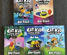 5 Hardback Cat Kid Childrens Books