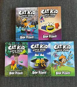 5 Hardback Cat Kid Childrens Books