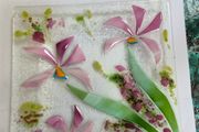 Fused glass dish