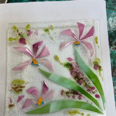 Fused glass dish