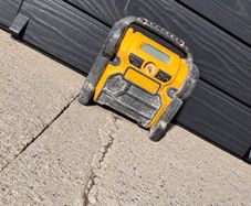 DeWalt DCR019 XR AM/FM compact site radio.