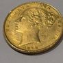 1862 Gold Sovereign Queen Victoria Young head / Shield Back Image 2
