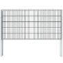 2D Gabion Fence Galvanised Steel 2.008x1.03 m 6 m (Total Length) Grey Image 2