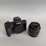 Canon EOS M50 Mark II + 15-45mm + Sigma 70-300mm + Fisheye + Batteries + Viltrox adapter + Apex 4K Camera Image 2