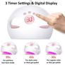 60W LED UV Nail Lamp for Gel Nail Polish with 3 Timers (30/60/99s) Auto-Sensing Digital Display, Fast Nail Dryer Curing Lamp for Nail Art, UV Lamp for Nails with USB Power Cable (Plug not included) Image 2