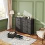 Chest of Drawers for Bedroom with 7 Drawers, Fabric Storage Drawer, Tall Black Hallway Storage Unit Image 10