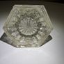 Antique glass inkwell - brass lid Image 2